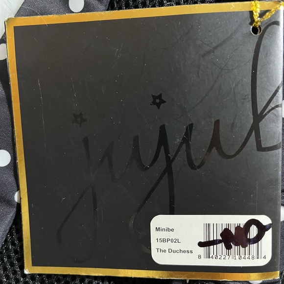 Jujube The Duchess Minibe Black Polka Dot Mini Backpack Purse (Retired Print) - Picture 4 of 4